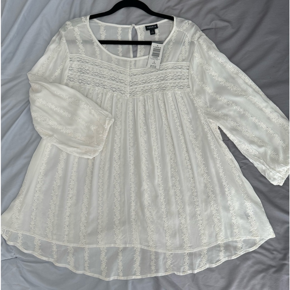 💐BRAND NEW LONG SLEEVE TORRID BLOUSE